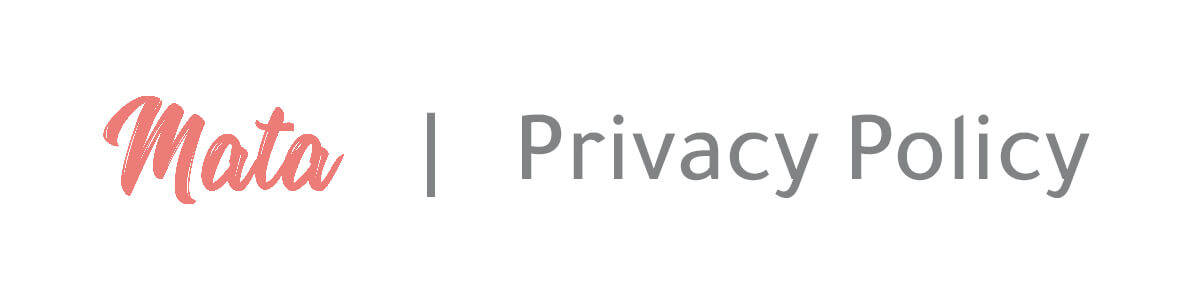 Mata app privacy policy page